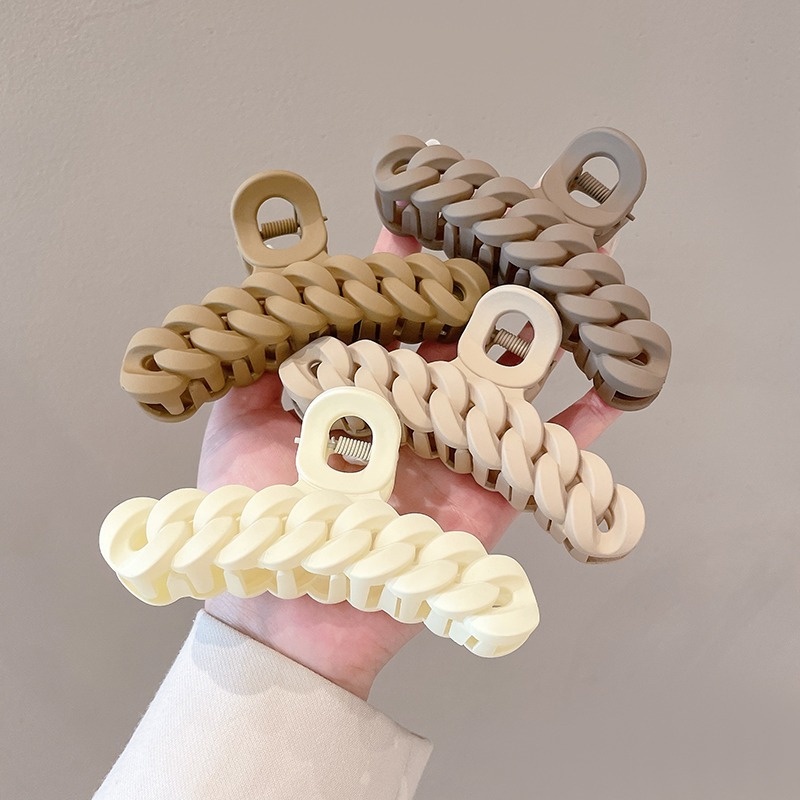 Kẹp Tóc Dạng Xoắn Bằng Nhựa Acrylic Thời Trang Hàn Quốc