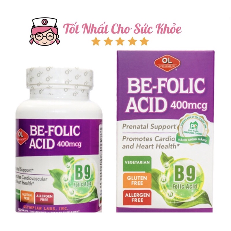 BE-FOLIC ACID_BỔ SUNG ACID FOLIC CHO MẸ BẦU TRƯỚC VÀ SAU SINH