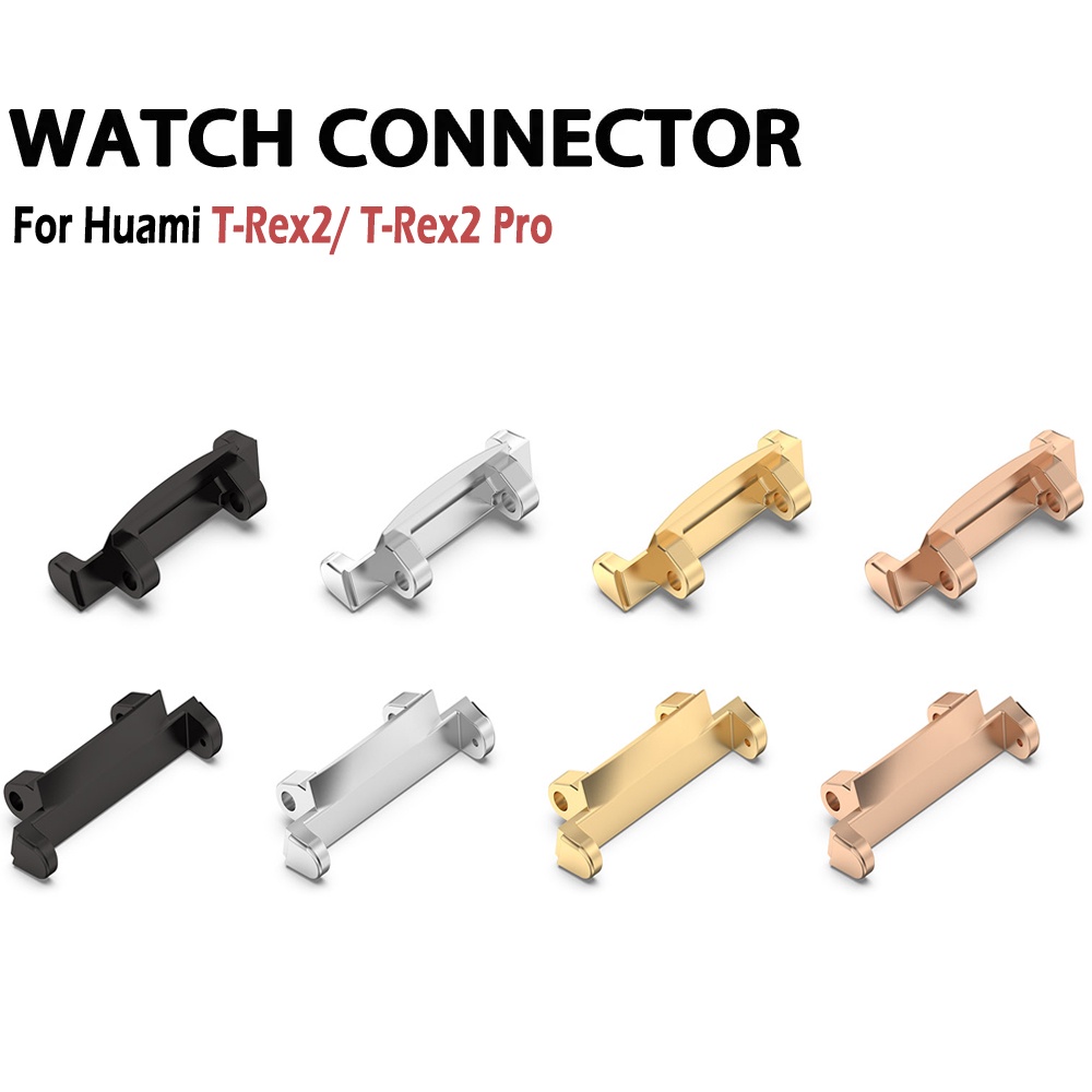 Set 2 Dây Đeo Bằng Thép Không Gỉ Dành Cho Đồng Hồ Thông Minh Huami Amazfit T-Rex 2 / T-Rex2 Pro