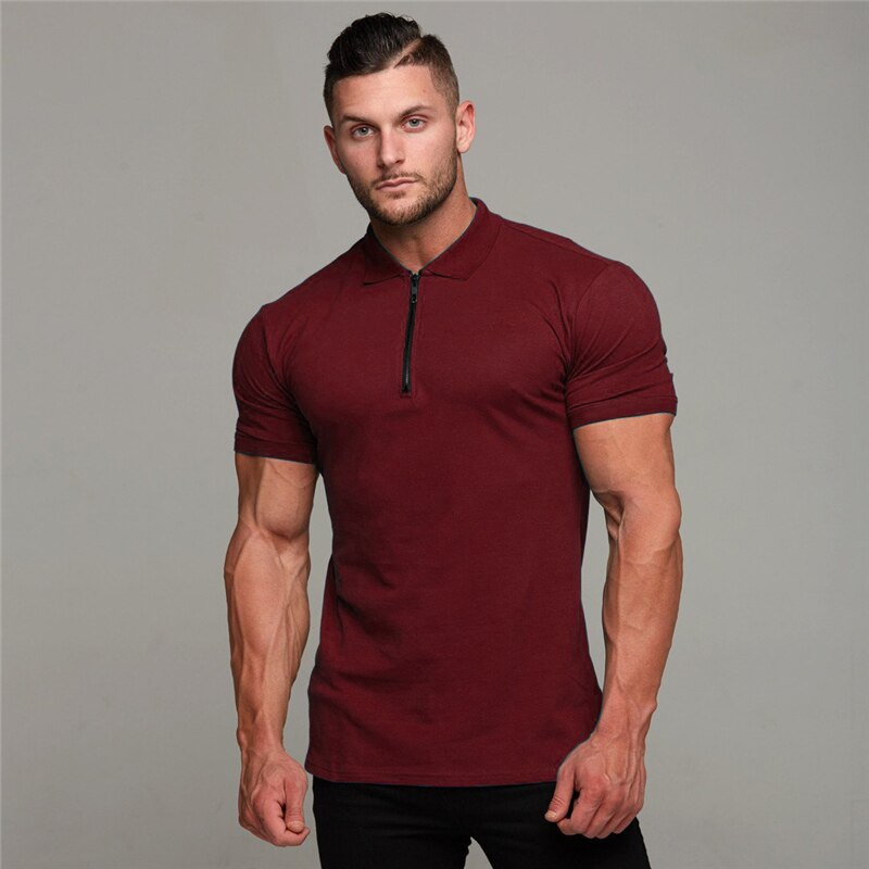 Brand New Mens Short Sleeve Polo Shirts Cotton Mens Shirts Casual Fitness Fashion Polo Shirt Clothing Trend Sport Polo Shirts