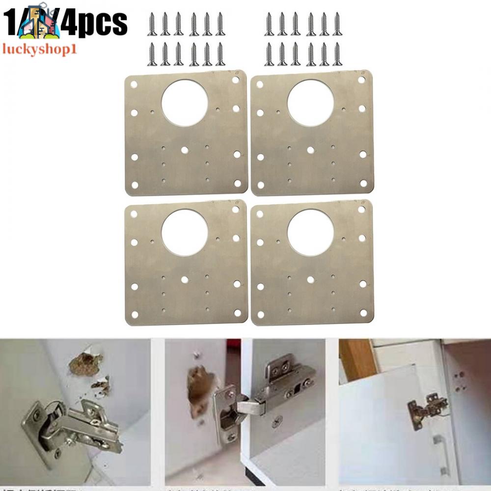 Mới sửa chữa cửa tủ bếp bằng thép không gỉ bản lề cửa tủ gia đình bản lề sửa chữa bản lề tấm sửa chữa tấm tủ mặt bên sửa chữa hư hỏng tấm sửa chữa (gửi 6 con vít)