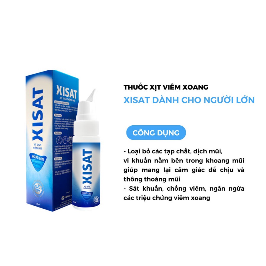 NƯỚC BIỂN SÂU XISAT XỊT SẠCH THÔNG MŨI, Dùng Cho người lớn và Trẻ Em - Trung Đông Pharmacy