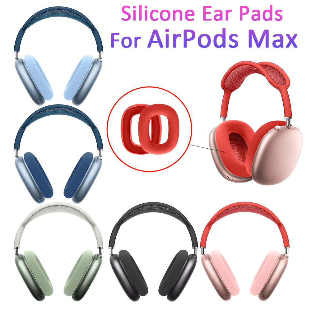 1 Cặp Đệm Tai Nghe Bằng Silicone Mềm Nhiều Màu Sắc Tiện Dụng For AirPods Max