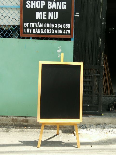Combo bảng đen menu 50*70 và giá đỡ