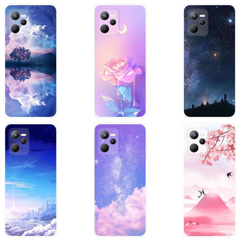 Ốp Điện Thoại TPU Dẻo Họa Tiết Hoạt Hình Dễ Thương Cho Realme C35 Realme C35