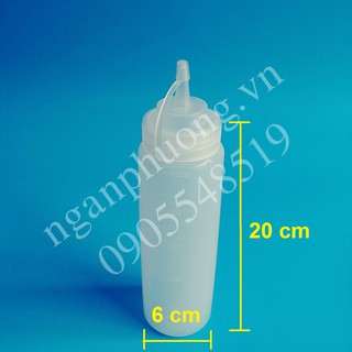 Bình nhựa đựng nước sốt 500ml