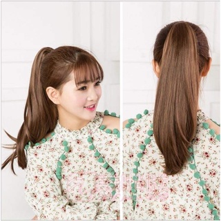 Ngoạm đuôi tóc thẳng cụp dài 35cm. Tóc thẳng uốn cúp đuôi
