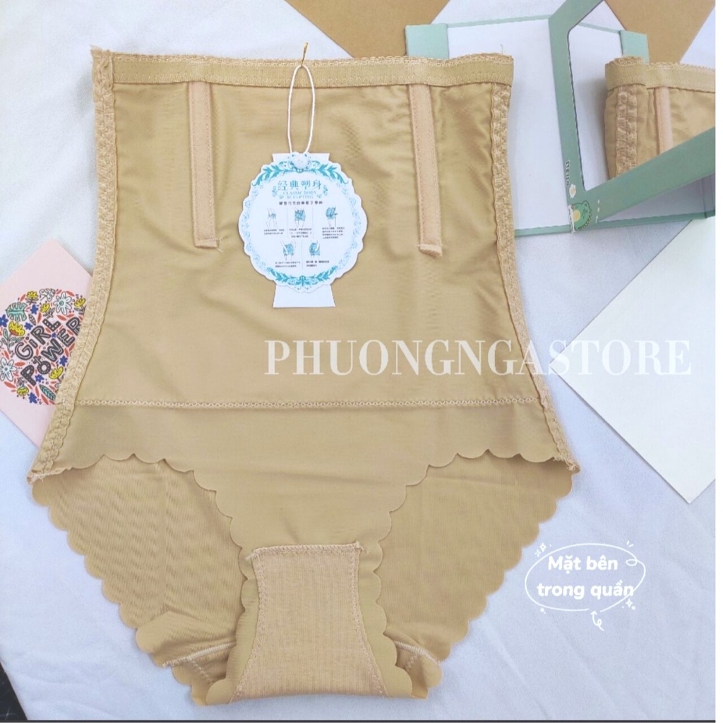 Quần nịt bụng cạp cao chống cuộn nâng mông chất liệu su hàng cao cấp