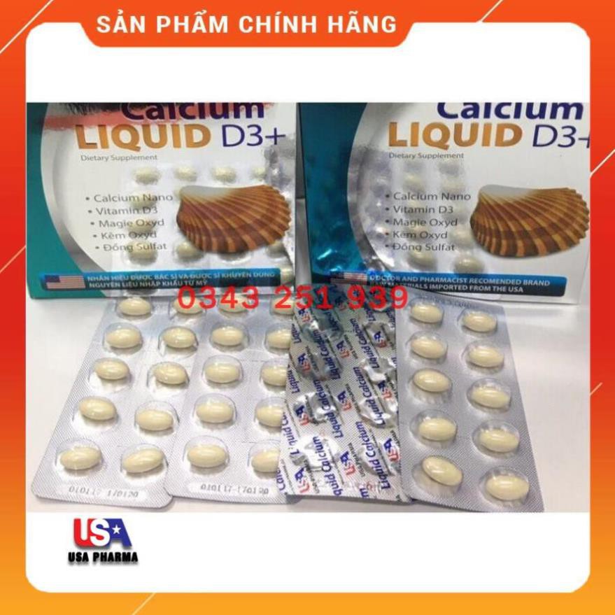 Liquid Calcium D3 Bổ sung canxi Chống Còi Xương, Loãng Xương, Kém phát triển,ngăn ngừa thoái hóa | USA Pharma