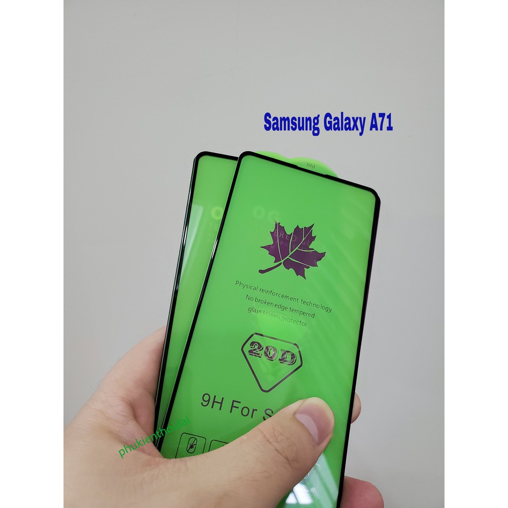 Cường lực 20D Samsung A71 / M51 Full màn Full keo cao cấp chất đẹp 1
