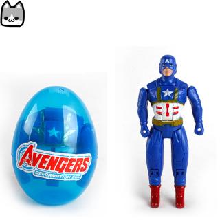 Transform Capsule Toy Movable Easter Egg Surprise Gacha Marvel's The Avengers Anime Doll Eggshell Collection Gift