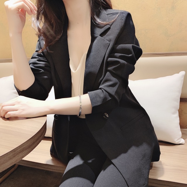 Set blazer 3in1 áo quần