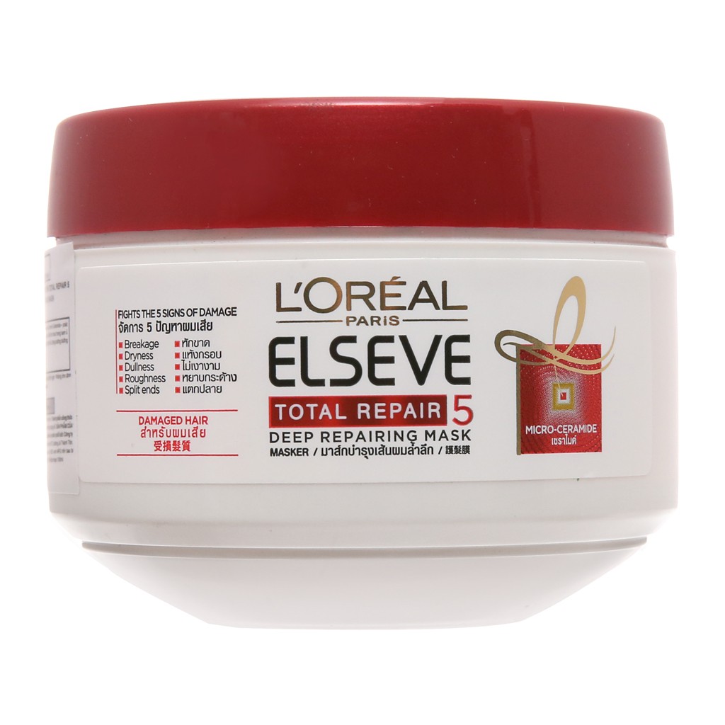 Kem ủ tóc phục hồi tư tổn L'Oréal Elseve Total Repair 5 200ml