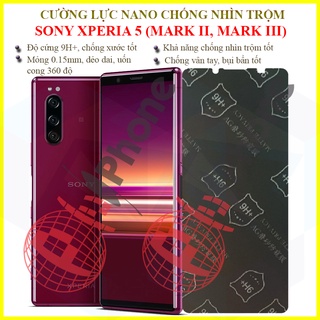 Dán chống nhìn trộm sony xperia 5, xperia 5 ii , xperia 5 iii - dán cường lực dẻo nano 9h+