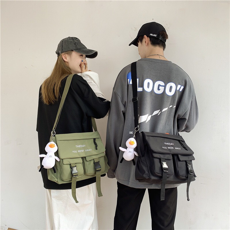 Túi tote vải đeo chéo đeo vai canvas bag giá rẻ đẹp đi học đi làm