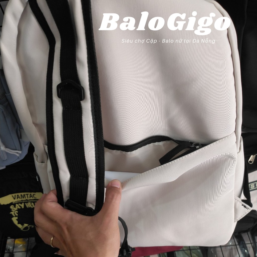 Balo Basic đơn giản vải trơn chống thấm nước G240 - BaloGigo