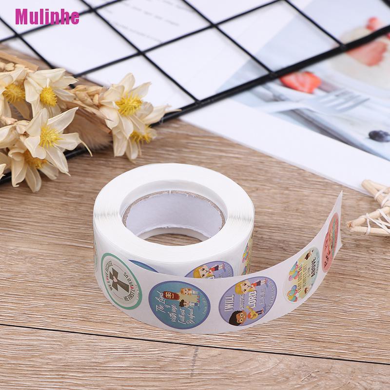 Cuộn 500 Nhãn Dán Trang Trí Đồ Chơi Cho Trẻ Em