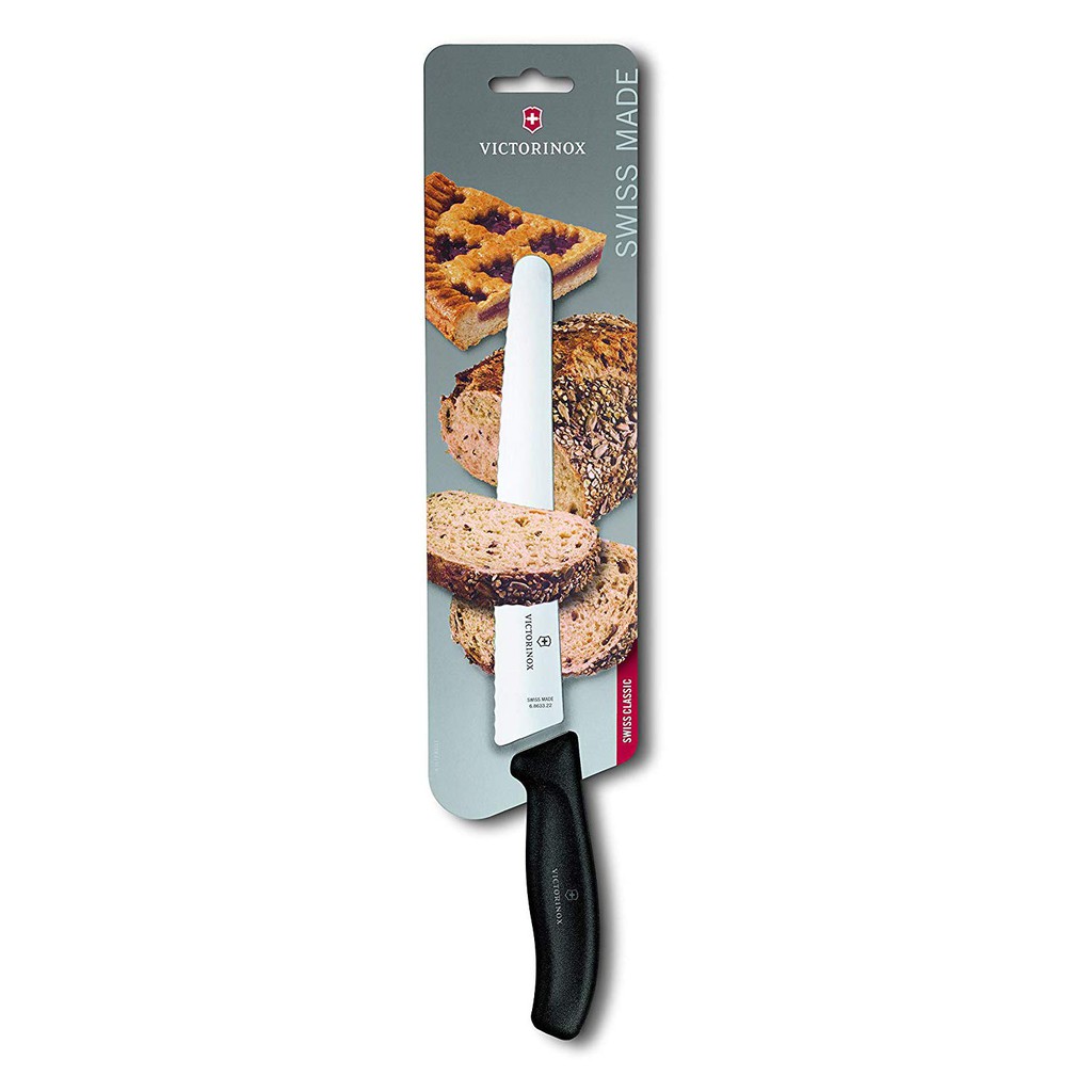 Dao cắt bánh mì Victorinox Household Swiss Classic Bread and Pastry knives 22cm  6.8633.22B  - Hãng phân phối chính thức