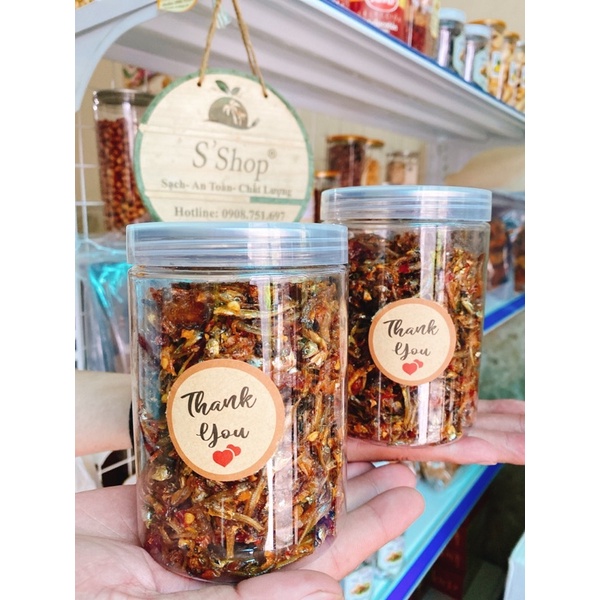 Cá cơm Kim giòn rim tỏi ớt cay 250g