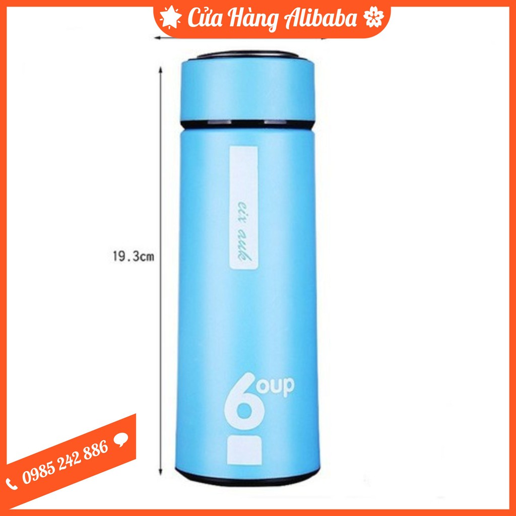 Bình Nước Thủy Tinh Giữ Nhiệt Bọc Nhựa 450ml