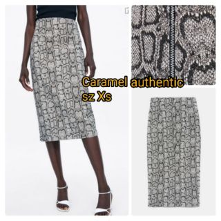 Chân váy midi da rắn cực đẹp zara auth newtag