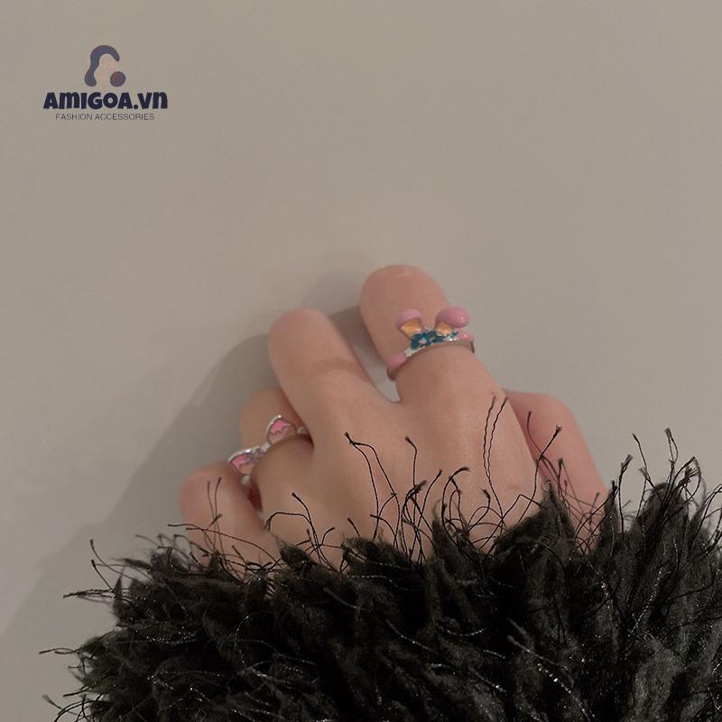 ✨✨ Nhẫn hở hình thỏ hoạt hình đáng yêu thời trang Hàn Quốc cho nữ