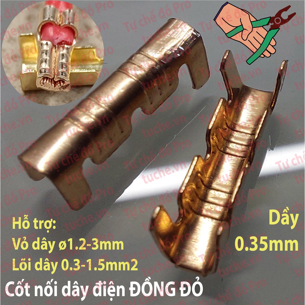 Cos nối dây 2 tầng, cốt Đồng 2 tầng dầy, nối dây chắc chắn