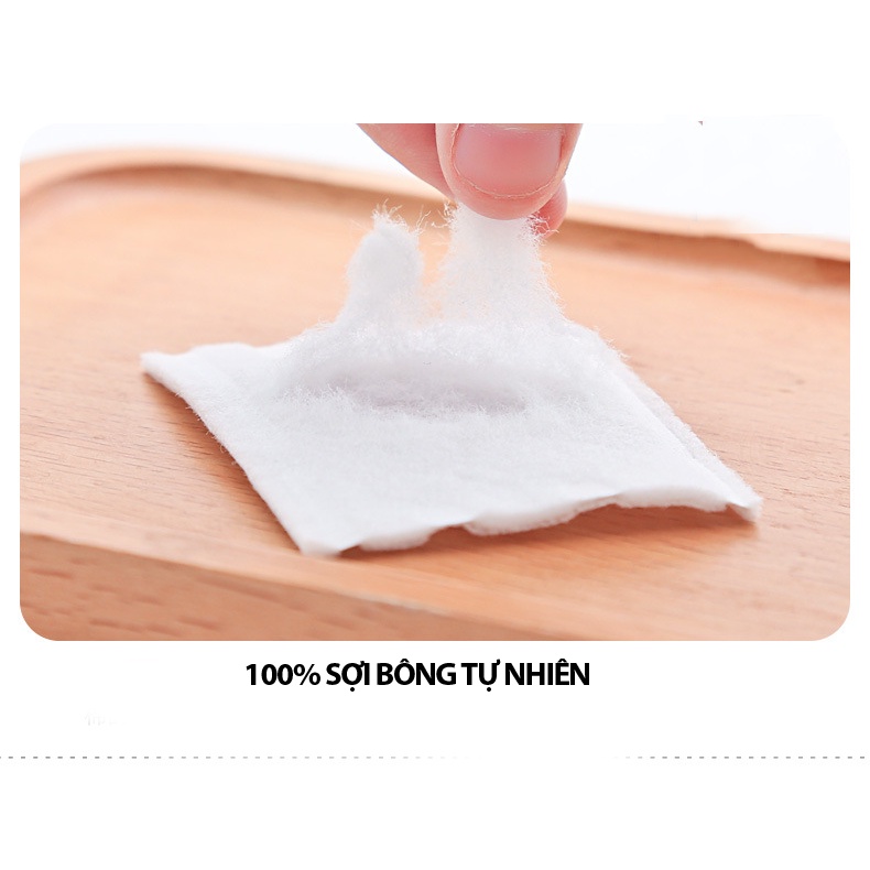 ⚡️𝐅𝐑𝐄𝐄 𝐒𝐇𝐈𝐏⚡️ Bông tẩy trang Cotton Pads 3 lớp bịch 222 miếng (B222)