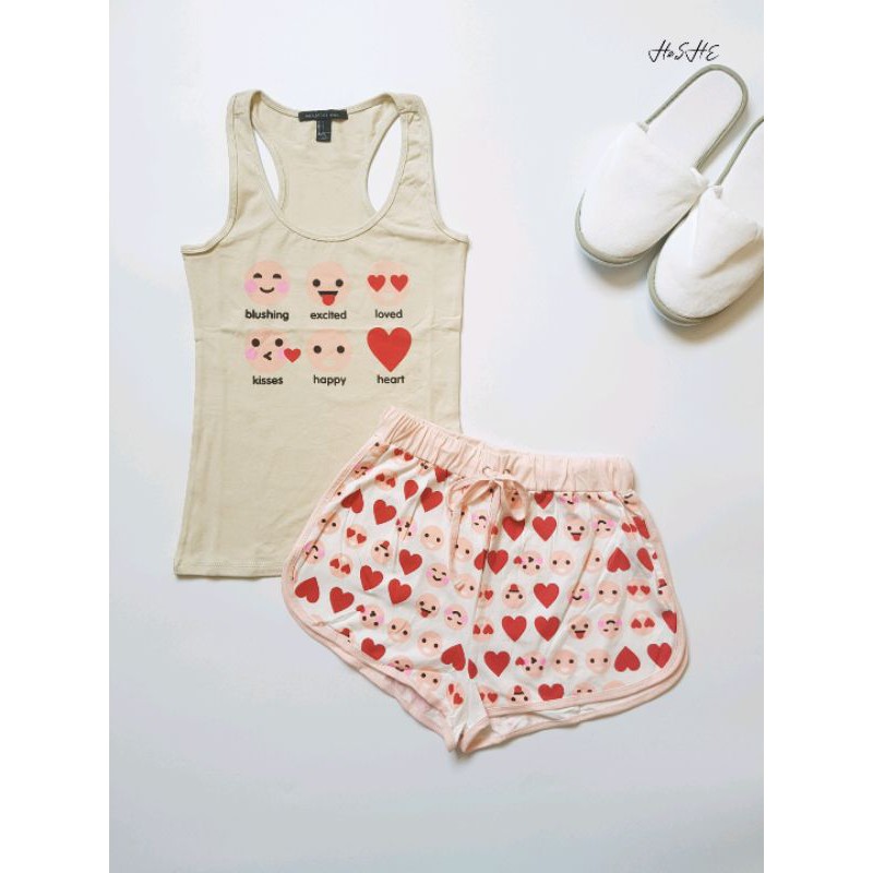 Bộ thun short nữ hoat tiết cute