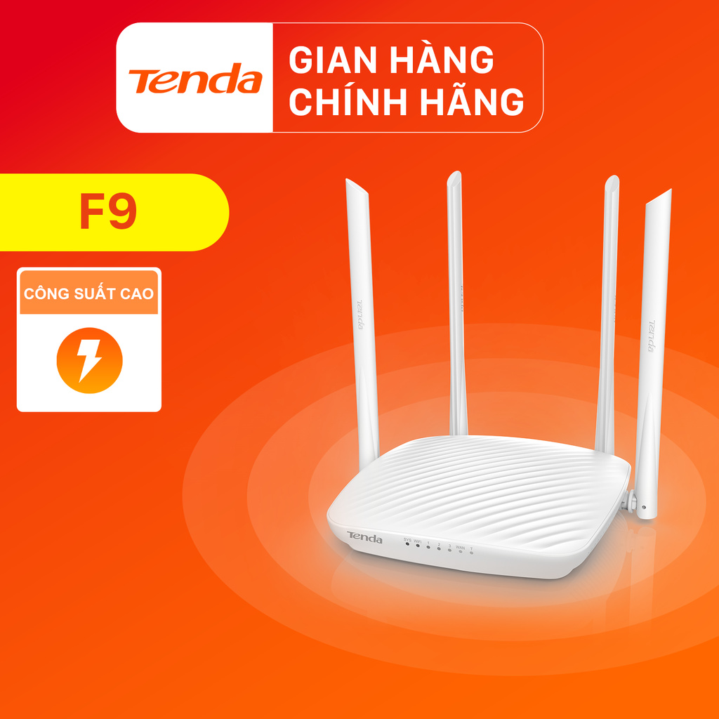 Tenda Thiết bị phát Wifi F9 Chuẩn N 600Mbps - Hãng phân phối chính thức | BigBuy360 - bigbuy360.vn