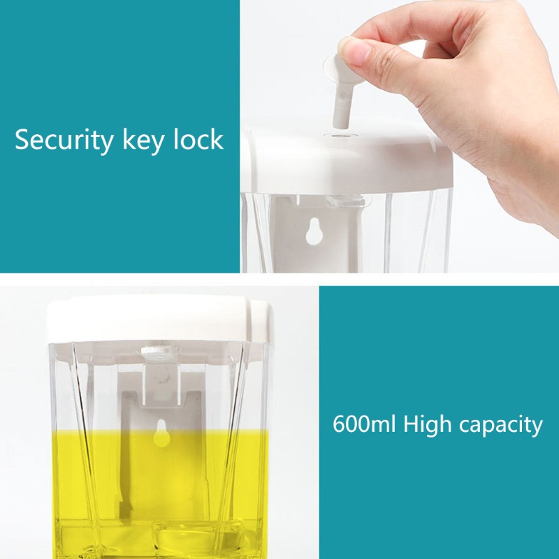 Máy Đựng Nước Rửa Tay Cảm Ứng Tự Động Thể Tích 600ML