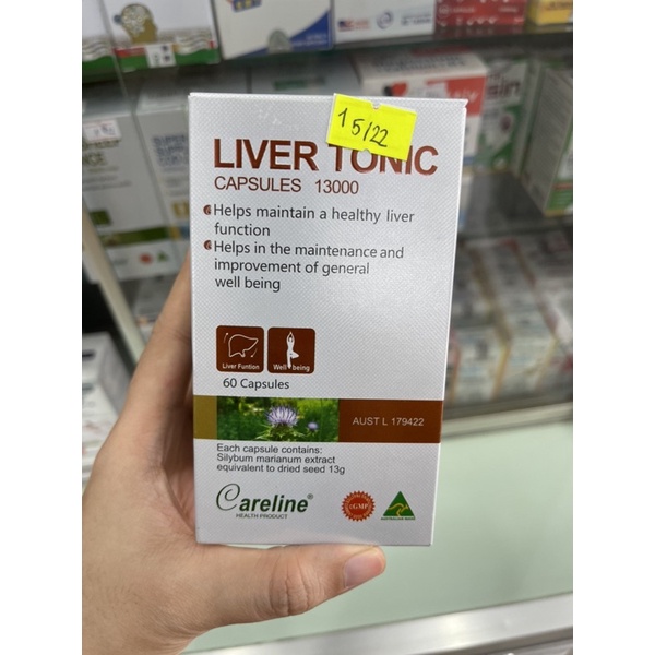 (Nhập khẩu chính ba ng) Viên nang bổ gan, duy trì và cải thiện chức năng gan Liver tonic 60v/hộp (Úc)