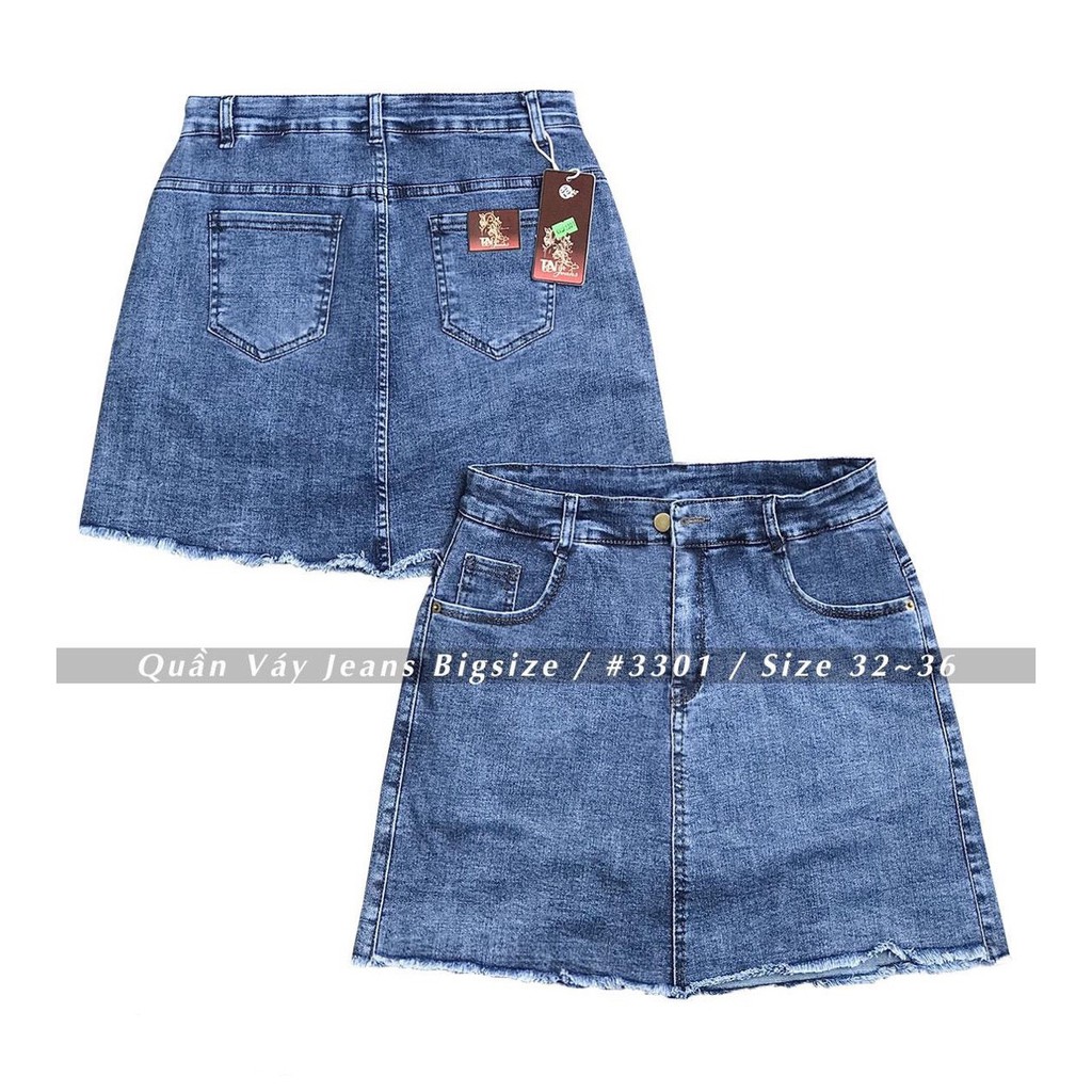 Quần váy Jeans Bigsize ( 60kg - 90kg) | BigBuy360 - bigbuy360.vn