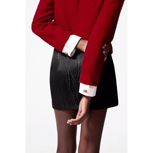 ÁO DẠ ĐỎ ĐÔ DÁNG NGẮN ZR