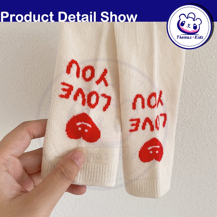 Vớ Cotton Dài Thoải Mái Họa Tiết Hoạt Hình Dễ Thương An Toàn Cho Bé Từ 1-12 Tuổi