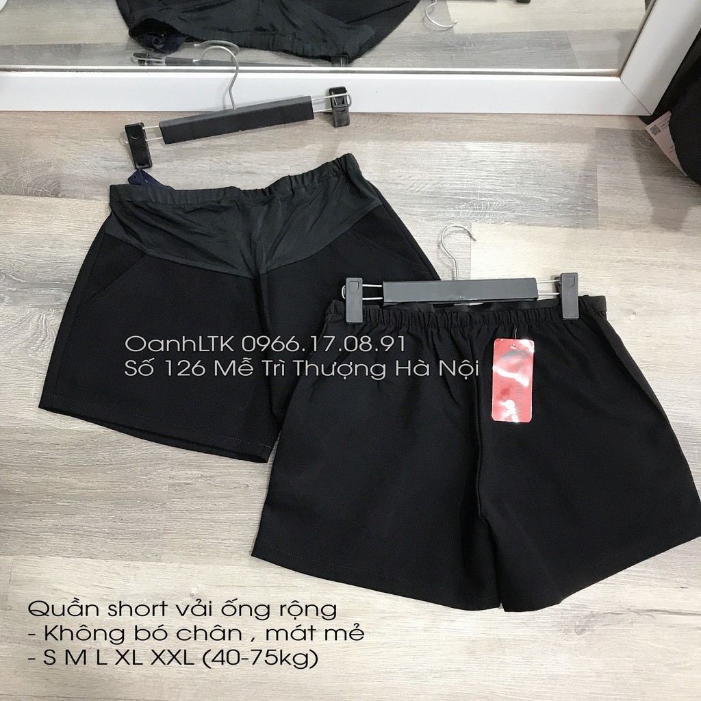 Quần short bầu Quần Đùi Bầu BigSize Cỡ Đại Cho Bầu 70-110kg