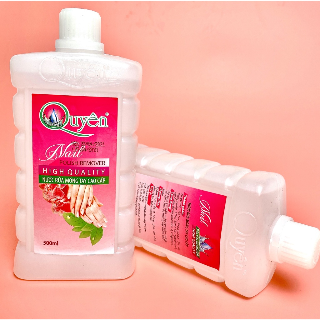 Axeton nước rửa móng tay sơn gel phụ kiện nail VUA SƠN AS 500ml