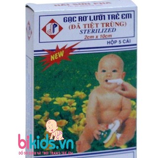 Gạc rơ lưỡi trẻ em Hải Sơn Pha (hộp 5c)
