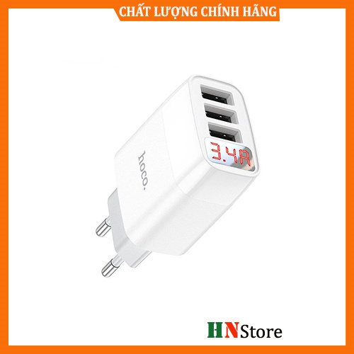 Củ Sạc Nhanh 💎CHÍNH HÃNG💎 3 Cổng Hoco C93A/Borofone BA40A
