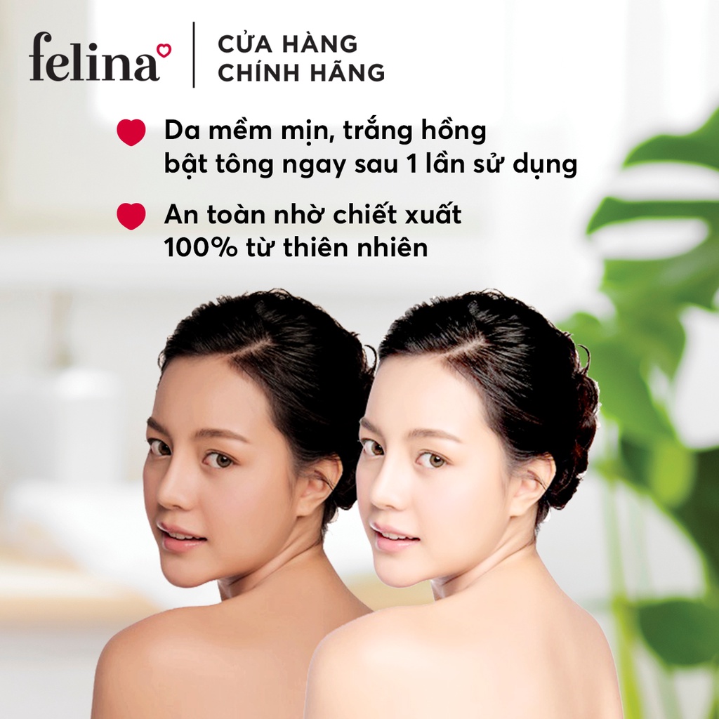 Combo mặt nạ ủ trắng da toàn thân AHA từ đường mía Felina 120g và kem ủ trắng da toàn thân Felina 50g tinh chất Cam Yuzu | BigBuy360 - bigbuy360.vn