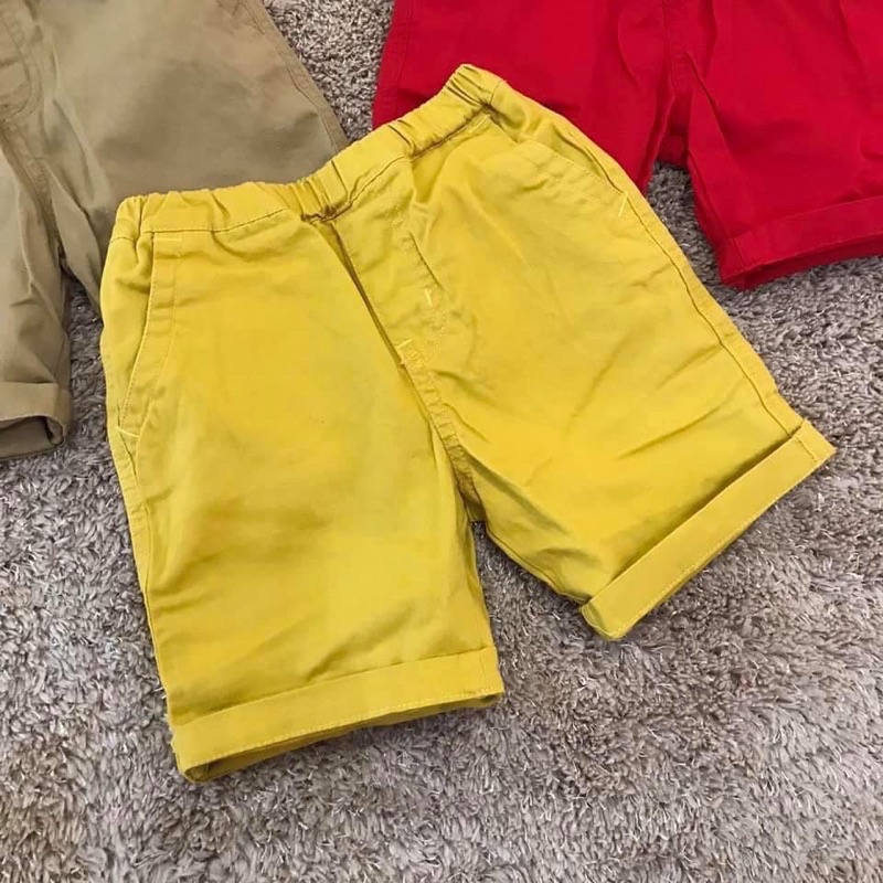 [Size to 12y 32-36kg] Quần short cộc kaki bé trai dư xịn