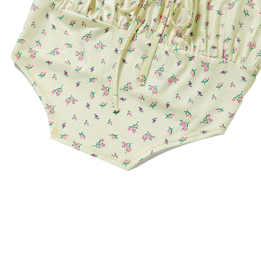 Áo Ngắn Hai Dây Họa Tiết Hoa Thời Trang Nữ Quyến Rũ