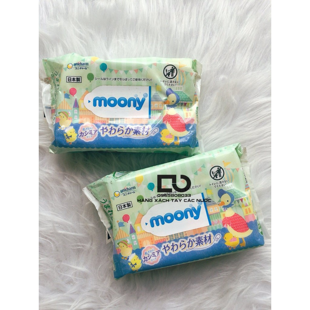 Giấy Ướt Moony 80 tờ - nhật bản