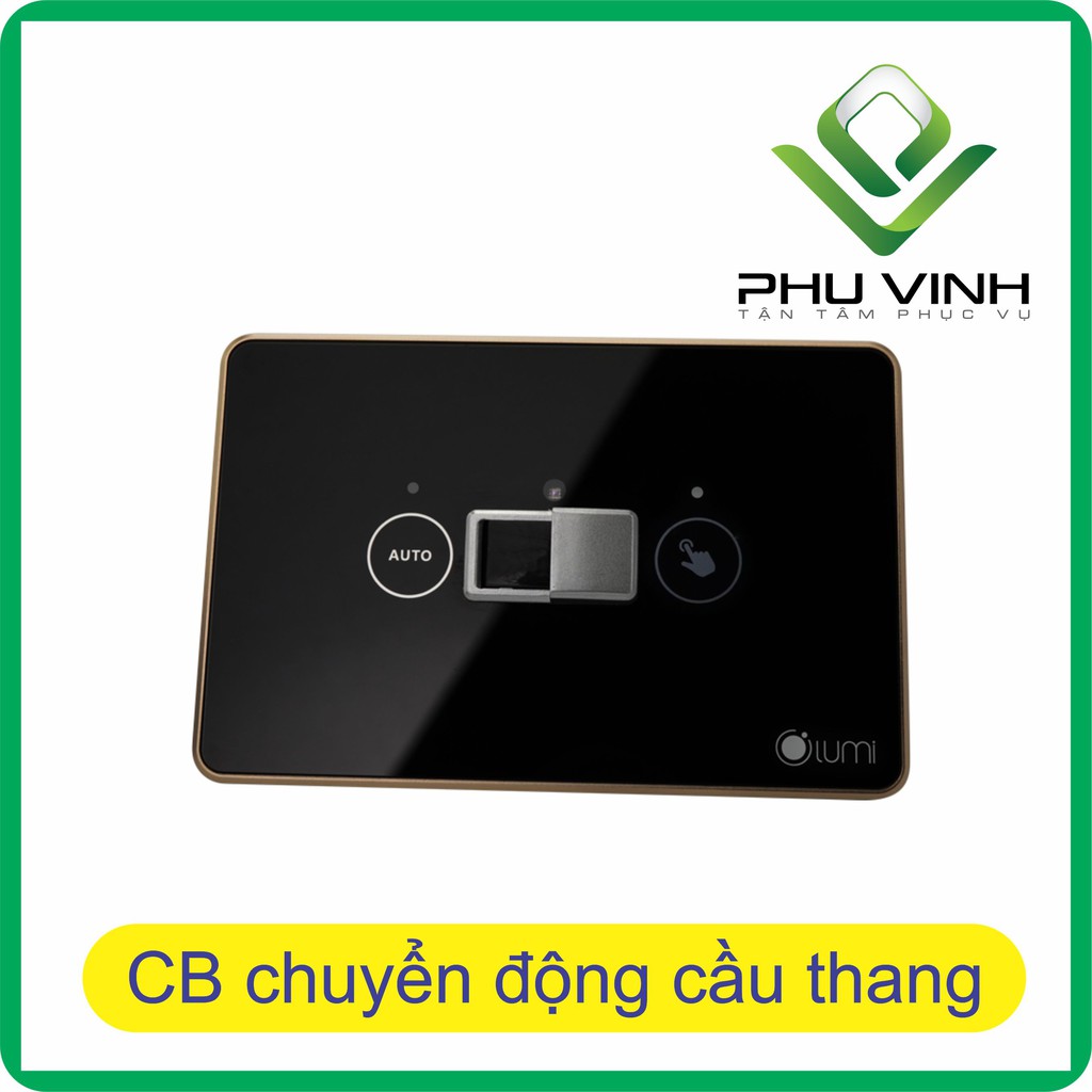 Công tắc cầu thang thông minh tích hợp cảm biến (2 trong 1) viền nhôm