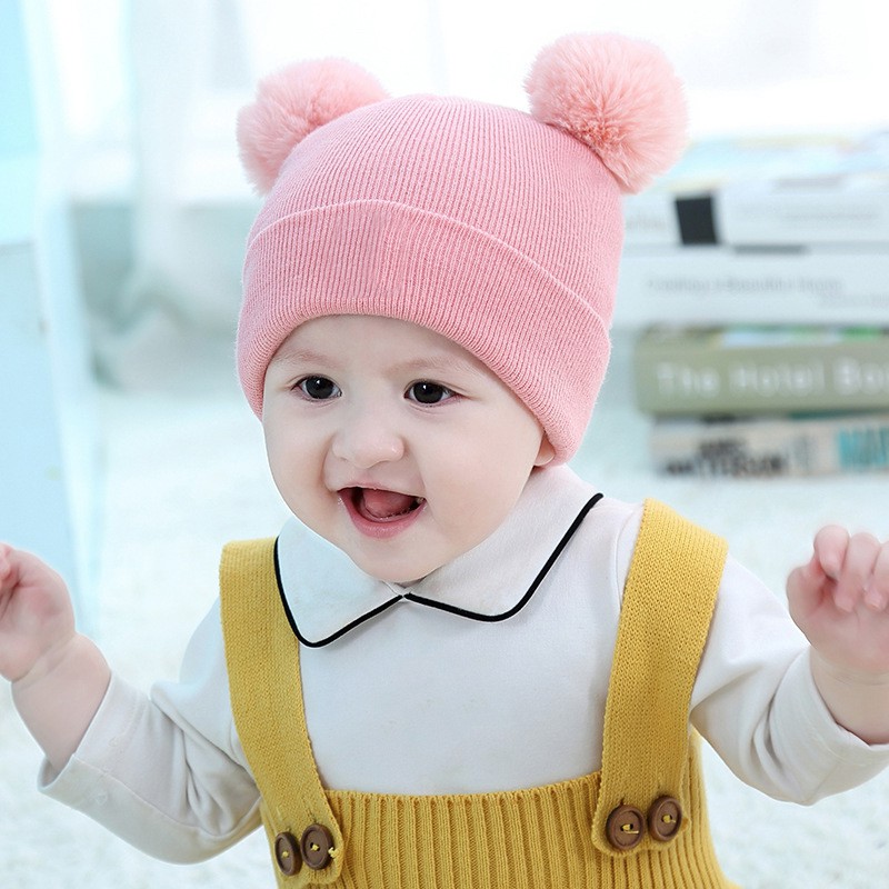 Nón Giữ Ấm Mùa Đông Xinh Xắn Dành Cho Bé Từ 0-12 Tháng Tuổi