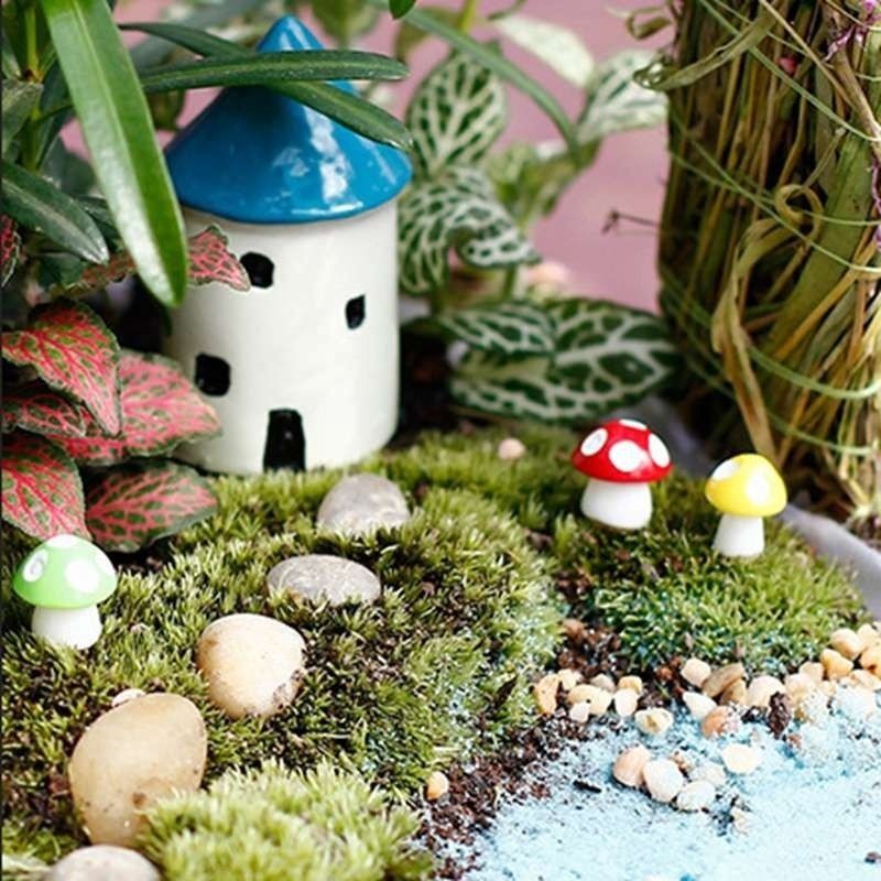 Mô hình cây nấm xinh xắn trang trí bể thủy sinh terrarium