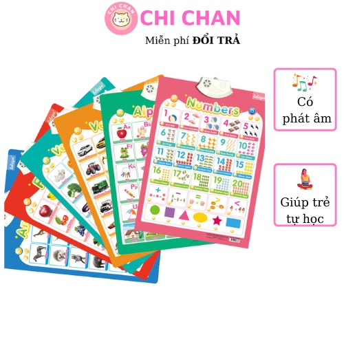 Bảng chữ cái điện tử cho bé giúp bé tự học bảng chữ cái, học đếm số Chi chan 012