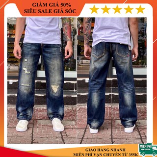 GUNOC - Quần Jean Nam Ống Suông Cao Cấp
