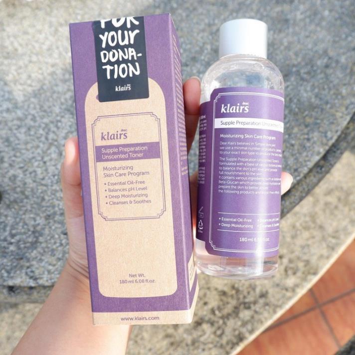 Nước hoa hồng không mùi Klairs Supple Preparation Unscented Toner 180ml | BigBuy360 - bigbuy360.vn