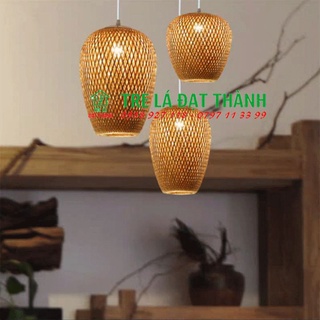 Đèn chùm mây tre trang trí